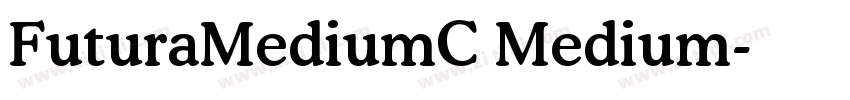 FuturaMediumC Medium字体转换